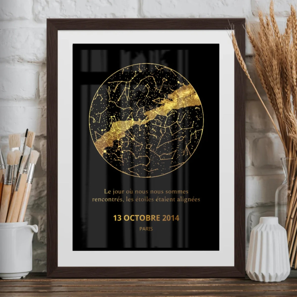 Cadeau Cadre Ciel Etoilé personnalisé - Clair de Lune Studio