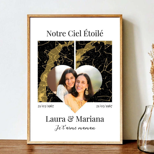 Photo Ciels Étoilés - Affiche personnalisée - Clair de Lune Studio