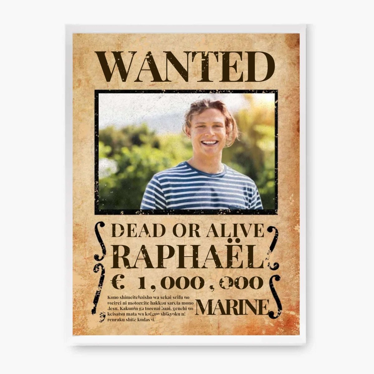 Poster Wanted Personnalisé - Clair de Lune Studio