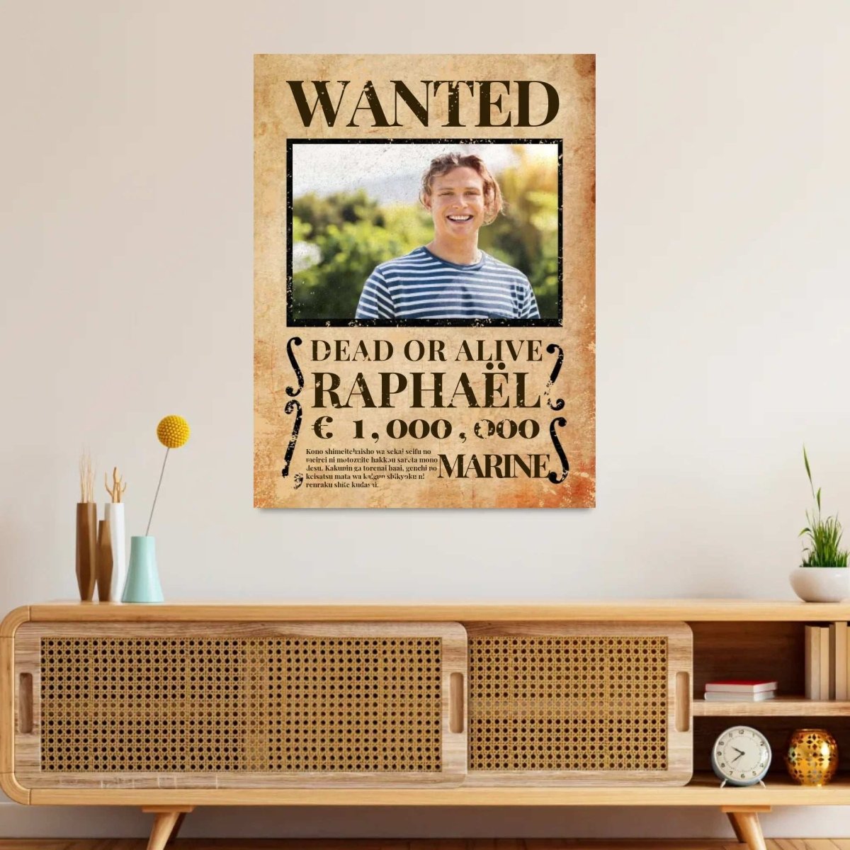 Poster Wanted Personnalisé - Clair de Lune Studio