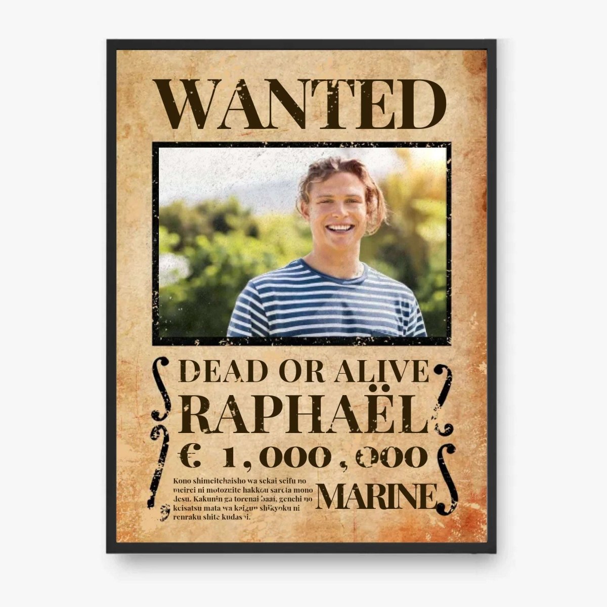 Poster Wanted Personnalisé - Clair de Lune Studio