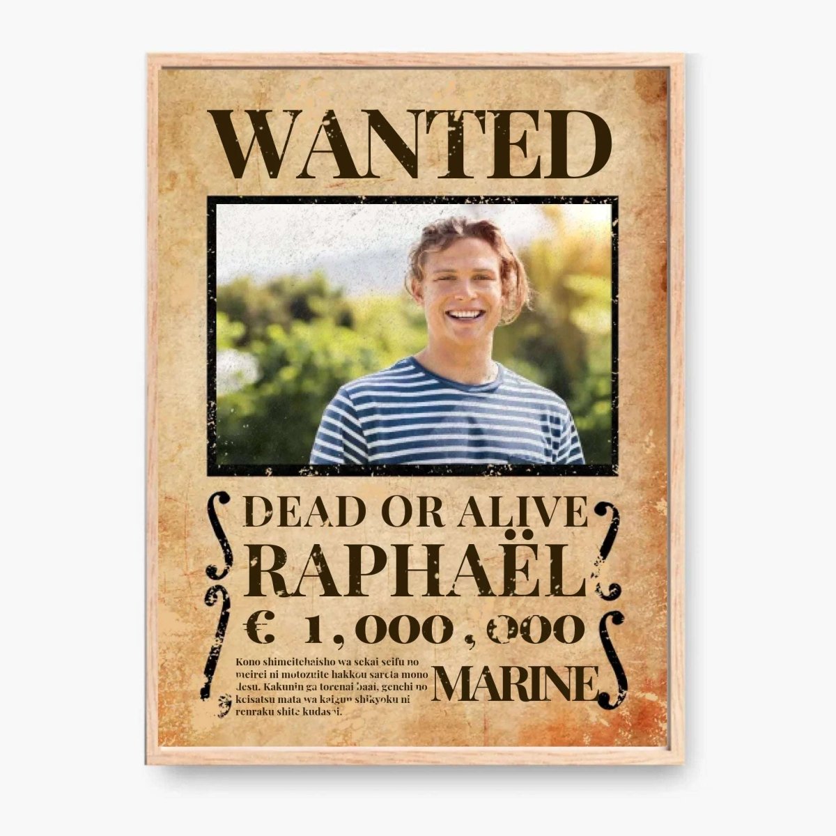 Poster Wanted Personnalisé - Clair de Lune Studio