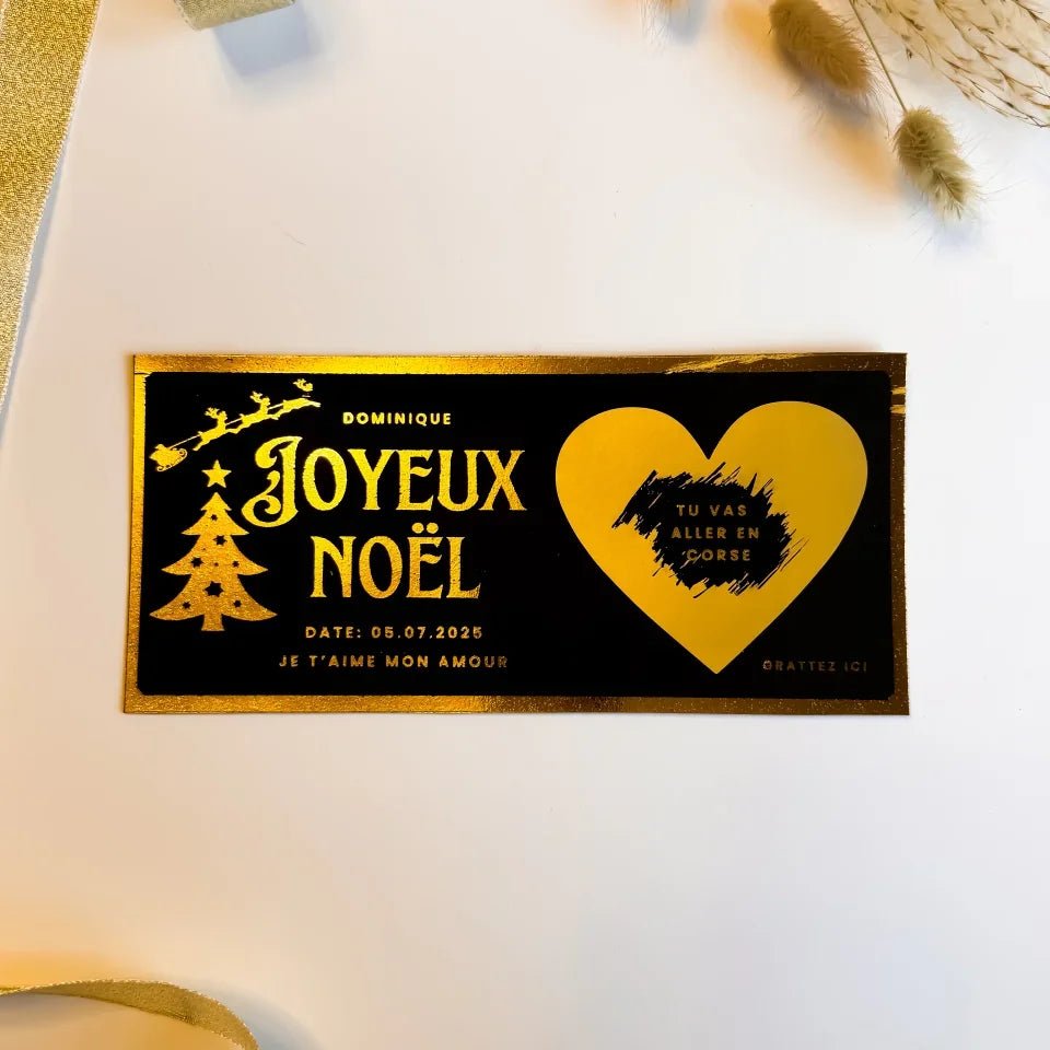 Ticket Joyeux Noël à Gratter - Clair de Lune Studio