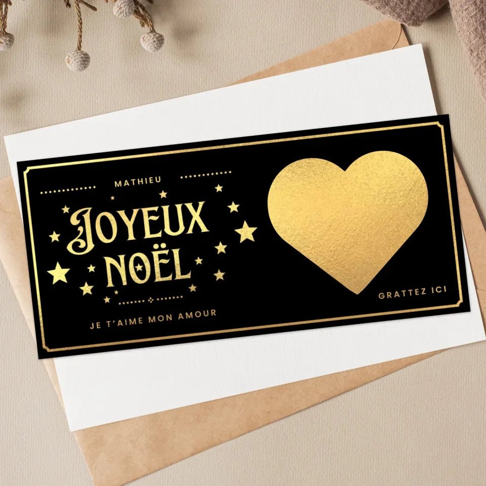 Ticket Joyeux Noël à Gratter - Clair de Lune Studio
